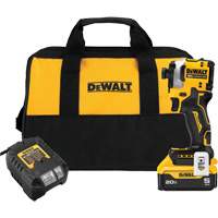 DEWALT DCF850P1 ATOMIC Brushless Cordless 3-Speed Impact Driver Kit, 1/4", 1825 in-lbs Max. Torque, 20 V, Lithium-Ion