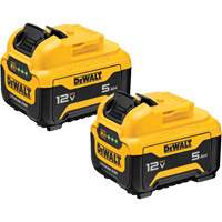 DEWALT DCB126-2 Bloc-piles Max*, Lithium-ion, 12 V, 5 Ah