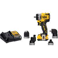 DEWALT DCD703F1 Ensemble perceuse/visseuse sans fil et sans balai XTREME 5-en-1, Lithium-ion, 12 V, Mandrin 3/8"