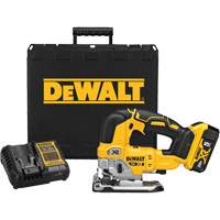 DEWALT DCS334P1 XR&reg; Cordless Jig Saw Kit, 20 V, Lithium-Ion, 3200 SPM, 1" Stroke Length