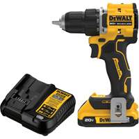 DEWALT DCD794D1 Ensemble visseuse-perceuse sans fil et sans balai ATOMIC COMPACT SERIES, Lithium-ion, 20 V, Mandrin 1/2"