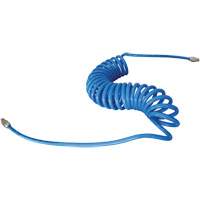Topring 14.724 MAXAIR Coiled Hose, Air, 3/8" ID x 25' L, Polyurethane