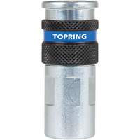 Topring 20.416 QUIKSILVER 2 Industrial Quick Coupler, Zinc-Plated Steel, 1/4", Female NPT, 362 PSI