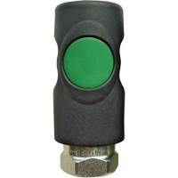 Topring 31.715 TOPQUIK S1 Ultraflo 7.8 mm Quick Coupler, Polyester Composite/Stainless Steel, 1/4", Female NPT, 174 PSI