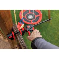 Bessey EHKL360-12-SET Ensemble de serre-joints &agrave; g&acirc;chette pour barres &agrave; une main avec poign&eacute;e rotative &agrave; 360°, 12" (304,8 mm)