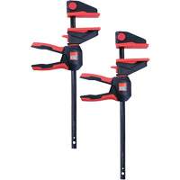 Bessey EHKL360-12-SET Ensemble de serre-joints &agrave; g&acirc;chette pour barres &agrave; une main avec poign&eacute;e rotative &agrave; 360°, 12" (304,8 mm)