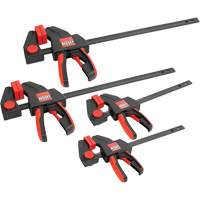 Bessey RES01 Ensemble de serre-joints &agrave; g&acirc;chette, moyen et grand formats (4 pi&egrave;ces), 12" (304,8 mm)/6" (152,4 mm)