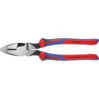 Knipex 09 02 240 SBA Pince pour monteurs de lignes &agrave; levier d&eacute;multipli&eacute;, t&ecirc;te type Nouvelle-Angleterre avec poign&eacute;e KNIPEXTEND