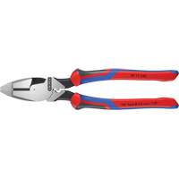 Knipex 09 12 240 SBA High Leverage Lineman's Pliers New England with Fish Tape Puller, Crimper & KNIPEXTEND Handle