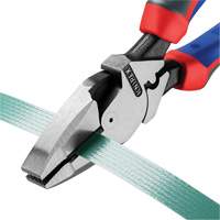 Knipex 09 12 240 SBA High Leverage Lineman's Pliers New England with Fish Tape Puller, Crimper & KNIPEXTEND Handle