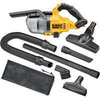 DEWALT DCV501HB Aspirateur &agrave; main sans fil pour d&eacute;chets secs, 20 V, Capacit&eacute; 0,18 gal