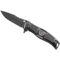 Klein Tools 44228R Electrician's Bearing-Assisted Open Pocket Knife, 2-95/100" Blade, Stainless Steel Blade, Aluminum Handle