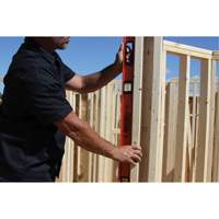Johnson 1253-4800 Heavy-Duty Contractor's Level, I-Beam, 4' L, Aluminum, 4, Non-Magnetic