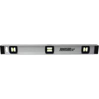 Johnson 1300-2400 Contractor's Level with Rule, I-Beam, 2' L, Aluminum, 3, Non-Magnetic