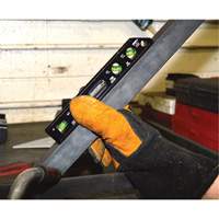 Johnson 1411-0900 Billet Torpedo Level, 9" L, Aluminum, 4 Vials, Magnetic