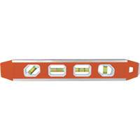 Johnson 1421-1200 Reinforced Torpedo Level, 12" L, Aluminum, 4 Vials, Magnetic