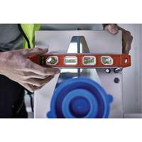 Johnson 1421-1200 Reinforced Torpedo Level, 12" L, Aluminum, 4 Vials, Magnetic