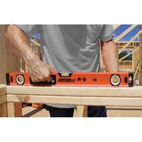 Johnson 1741-2400 Level with Protective End-Caps, Box, 2' L, Aluminum, 3, Non-Magnetic