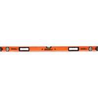Johnson 1741-4800 Level with Protective End-Caps, Box, 4' L, Aluminum, 3, Non-Magnetic