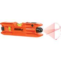 Johnson 40-0915 Torpedo Laser Level, 7" L, Plastic, 3 Vials, Magnetic