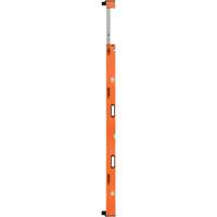 Johnson 5800-0712P Heavy-Duty Extendable Plate Level, 12'/7' L, Aluminum, 3, Non-Magnetic