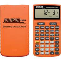 Johnson CALC-1500 High-Visibility Orange Building Calculator with Rugged Case