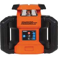 Johnson JRT300-RDHV-S Red Dual Slope Rotary Laser Level System, 4000' (1219.2 m), 640 Nm