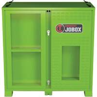 Jobox By Crescent CJBPPE60V Armoire ventil&eacute;e pour le rangement d'&eacute;PI sur place, Acier, Vert lime haute visibilit&eacute;