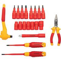 Gearwrench GWVDE20 3/8" Drive VDE Insulated Tool Set, 1000 V, 20 Pcs