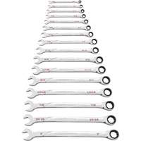 Gearwrench 86451 Jeu de cl&eacute;s SAE 120XP Universal Spline XL, Combinaison &agrave; cliquet, 16 morceaux, Imp&eacute;rial