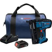 Bosch GNH18V-16MAB12 Ensemble cloueur de finition inclin&eacute; calibre 16 sans balais, 18 V, Lithium-ion