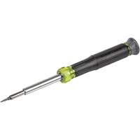 Klein Tools 32314 Tourne-&eacute;crou/tournevis de pr&eacute;cision 14-en-1 avec embouts TORX inviolables, 7" lo, Prise Coussin&eacute;e