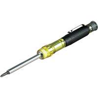 Klein Tools 32614 Tournevis multi-embouts pour &eacute;lectroniques 4-en-1, 6-5/8" lo, Prise Coussin&eacute;e