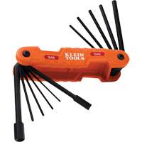 Klein Tools 70550 Jeu de cl&eacute;s SAE hexagonales pliantes Pro, 11 mcx, Imp&eacute;rial