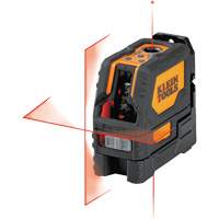 Klein Tools 93LCLS Niveau laser &agrave; croix rouge &agrave; autonivellement, avec point &agrave; plomb rouge
