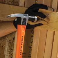 Klein Tools H80718 Marteau &agrave; panne droite, 18 oz, Prise en Fibre de verre, 14-4/5" lo