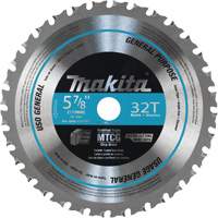 Makita A-96095 Lame de scie &agrave; bout au carbure pour un usage g&eacute;n&eacute;ral, 5-7/8", 32 dents, Pour M&eacute;tal