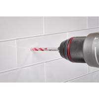 Milwaukee 48-20-8782 Foret sp&eacute;cial pour carrelage dur et verre, 1/4", Carbure