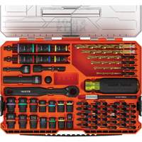 Klein Tools 65304KNECT Ensemble visseuse/perceuse &agrave; chocs SAE/m&eacute;trique KNECT