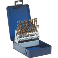 Walter Surface Technologies 01E619 Wire Gauge Drill Bit Set, 60 Pieces, High Speed Steel