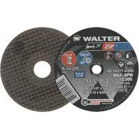 Walter Surface Technologies 11L453 Zip Cut-Off Wheel, 4" x 1/2", 3/8" Arbor, Type 1