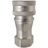 Topring 29.942 Hydraulic Quick Coupler - Steel Manual Coupler, Brass/Stainless Steel
