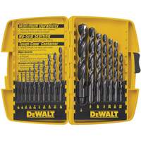 DEWALT DW1167 Jobber Drill Bit Set, 17 Pieces, High Speed Steel