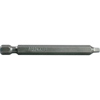 Apex 954-C-2X 1/4" Square Recess Power Bits, Square, #2 Tip, 1/4" Drive Size, 6" Length