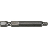 Apex 1950-2X 1/4" Square Recess Turned Body Power Bits, Square, #2 Tip, 1/4" Drive Size, 1-15/16" Length