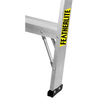 Featherlite 3703 Industrial-Duty Sawhorse, 3' H x 33.3125" W x 31.50" D, 300 lbs. Capacity, Aluminum