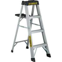 3400 Series Industrial Extra Heavy-Duty Step Ladder, 4', Aluminum, 300 lbs. Capacity, Type 1A  VC241 | TENAQUIP