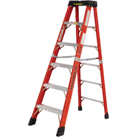 Industrial Extra Heavy-Duty Stepladders (6800 AA Series), 6', Fibreglass, 375 lbs. Capacity, Type 1AA  VC256 | TENAQUIP