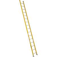 Featherlite 5616D Industrial Extra Heavy-Duty Straight Ladders (5600 Series), 16', Fibreglass, 375 lbs., CSA Grade 1AA