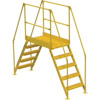 Crossover Ladder, 103-1/2" Overall Span, 50" H x 48" D, 24" Step Width  VC452 | TENAQUIP